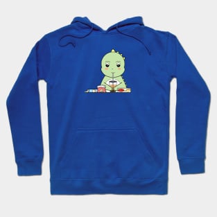 Snacking Dinosaur Hoodie